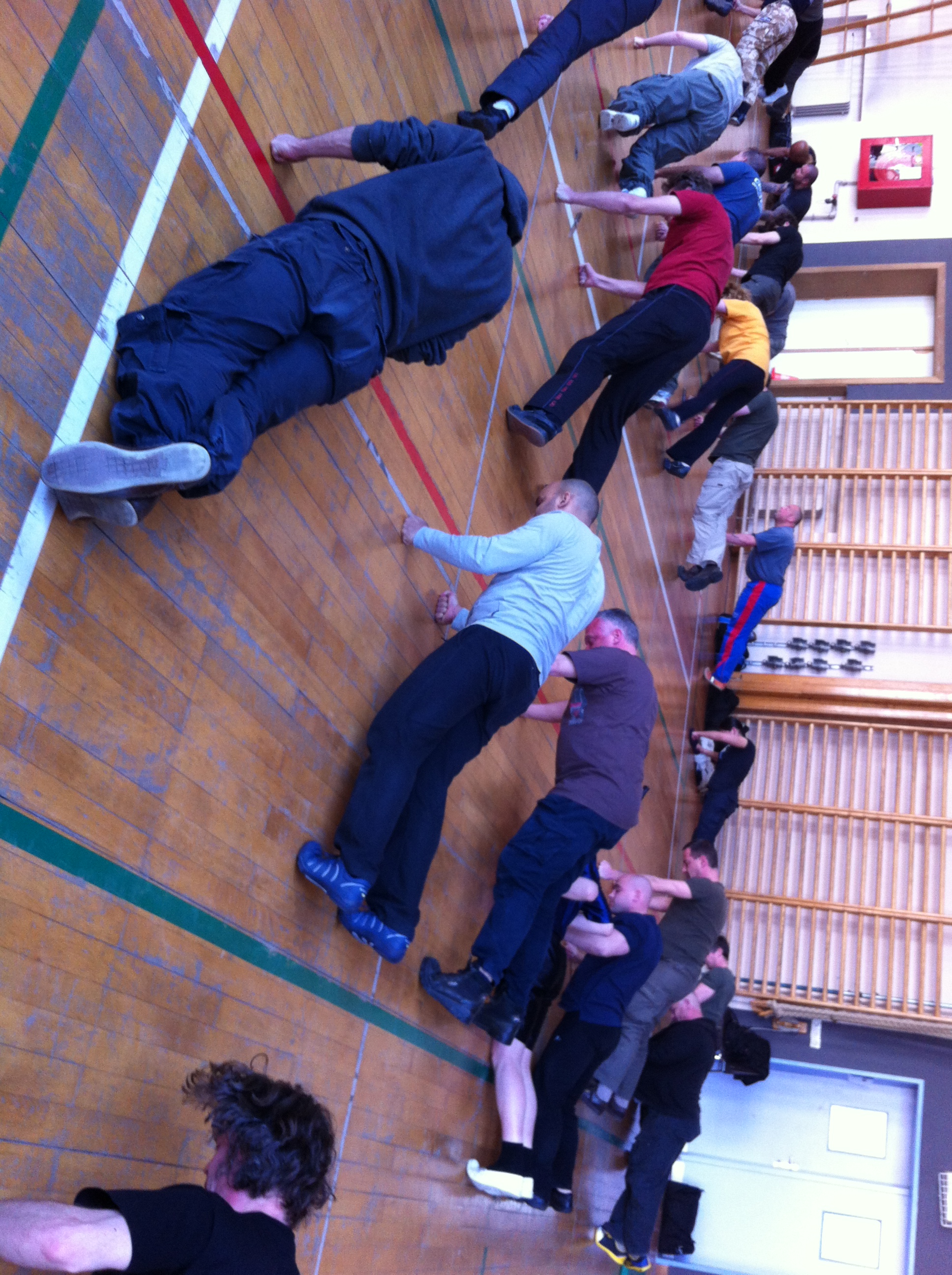 Exercice physique pendant un stage de Systema